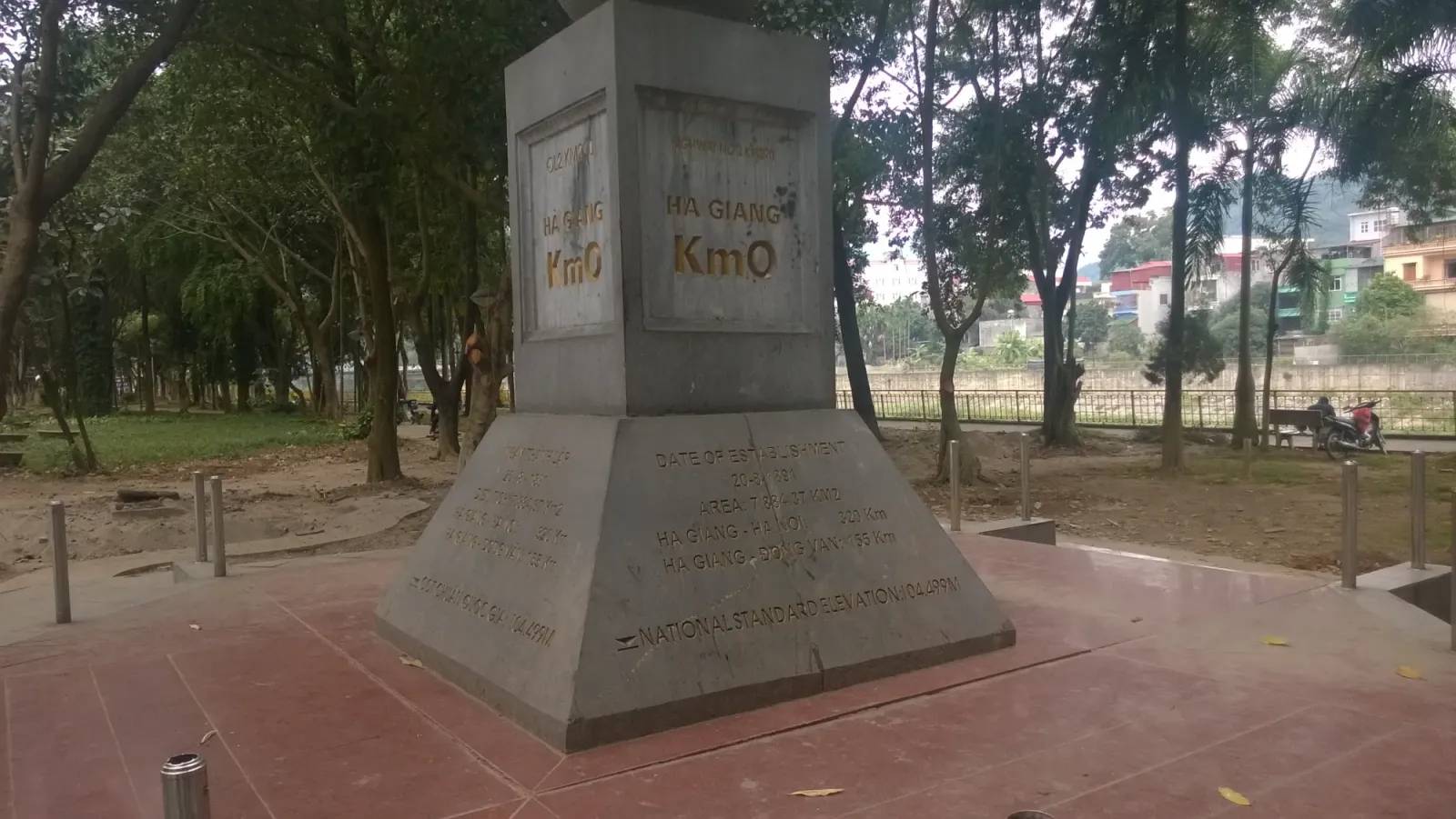 The Km 0 marker of Ha Giang